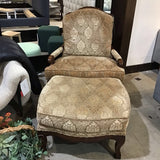 Hickory White Juliette Chair w/ Matching Ottoman LOUNGE CHAIRS 34w29d41h