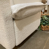 Oilo Studio Sheepskin Swivel Nursery Recliner RECLINERS Cloud White 30w36d39h