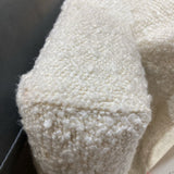 Oilo Studio Sheepskin Swivel Nursery Recliner RECLINERS Cloud White 30w36d39h