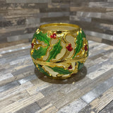 Lenox Gold Metal Votive HOLIDAY ITEMS 4d3.5h