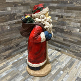 Vintage Chalkware Santa Claus HOLIDAY ITEMS 5w5d12h