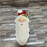 Fitz & Floyd Santa Claus Platter HOLIDAY ITEMS 5w14d1h