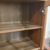 MCM Wood & Glass Two-Door Display CABINET 37.5w15.5d59h