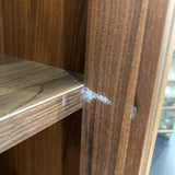 MCM Wood & Glass Two-Door Display CABINET 37.5w15.5d59h