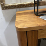 MCM Wood & Glass Two-Door Display CABINET 37.5w15.5d59h