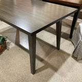 Single Slab Smoked Walnut Finish DINING TABLE 60Wx38Dx30.5H