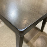 Single Slab Smoked Walnut Finish DINING TABLE 60Wx38Dx30.5H