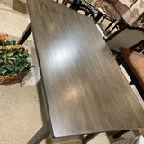 Single Slab Smoked Walnut Finish DINING TABLE 60Wx38Dx30.5H