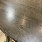 Single Slab Smoked Walnut Finish DINING TABLE 60Wx38Dx30.5H