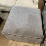 CABA Design Metal Framed w/ Woven Upholserty & Ottoman LOVE SEAT Grey 71Wx36Dx27H to frame, not top of pillow