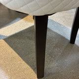 Velour w/ Quilted Back & Tack Head Trim DINING CHAIRS White 19Wx23Dx35H