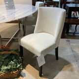 Velour w/ Quilted Back & Tack Head Trim DINING CHAIRS White 19Wx23Dx35H