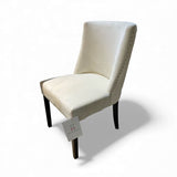 Velour w/ Quilted Back & Tack Head Trim DINING CHAIRS White 19Wx23Dx35H