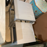 2pc Nesting SIDE TABLE 19.5Wx19.5Dx20H larger