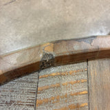 Coastal Distressed Wood Drum COFFEE/COCKTAIL TABLE 32Wx19H