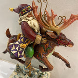 Jim Shore "Santa Did Ride" Figure HOLIDAY ITEMS 10Wx3.5Dx12H