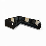 Ligne Roset Gomez Feng Didier Wool 2pc SECTIONAL Black 122w90d27h