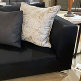 Ligne Roset Gomez Feng Didier Wool 2pc SECTIONAL Black 122w90d27h