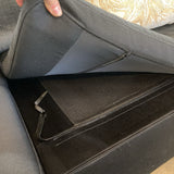 Ligne Roset Gomez Feng Didier Wool 2pc SECTIONAL Black 122w90d27h