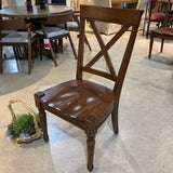 Solid Wood Cross Back DINING CHAIRS 20w18d40h