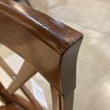 Solid Wood Cross Back DINING CHAIRS 20w18d40h