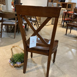 Solid Wood Cross Back DINING CHAIRS 20w18d40h