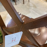 Solid Wood Cross Back DINING CHAIRS 20w18d40h