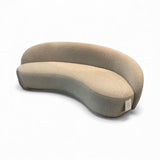 Lula and Georgia Imabari Curved Boucle SOFA Cream 82.5"Wx41.5"Dx31.5"H