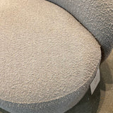 Lula and Georgia Imabari Curved Boucle SOFA Cream 82.5"Wx41.5"Dx31.5"H