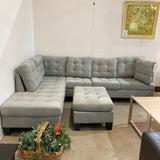 4pc Left Facing w/ Matching Ottoman SECTIONAL 100w80d29h