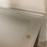 Room & Board Parsons Stainless Steel & Glass L-Shape DESKS 72w66d29h