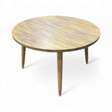 Round Wood Tapered Legs DINING TABLE 47d30h