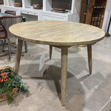 Round Wood Tapered Legs DINING TABLE 47d30h