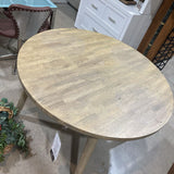 Round Wood Tapered Legs DINING TABLE 47d30h