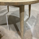Round Wood Tapered Legs DINING TABLE 47d30h