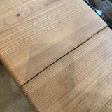 Rustic Wood w/ Glass Insert COFFEE/COCKTAIL TABLE 48w40d18h