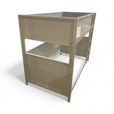 Crate & Barrel Small Space Kids Twin Bunk Bed BEDS Light Gray 42w78d61h