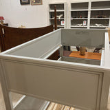 Crate & Barrel Small Space Kids Twin Bunk Bed BEDS Light Gray 42w78d61h