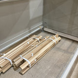 Crate & Barrel Small Space Kids Twin Bunk Bed BEDS Light Gray 42w78d61h