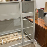 Crate & Barrel Small Space Kids Twin Bunk Bed BEDS Light Gray 42w78d61h