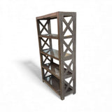 5-Shelf Farmhouse Bookcase BOOK SHELF 40w16d72.5h