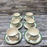 Spode 6pc Set Tea Cup & Plate HOLIDAY ITEMS 5d3h