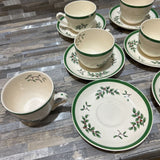 Spode 6pc Set Tea Cup & Plate HOLIDAY ITEMS 5d3h