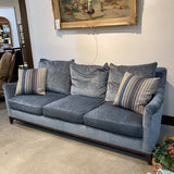 Walter E. Smithe MCM Velvet 3-Seat SOFA 88w34d33h