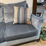 Walter E. Smithe MCM Velvet 3-Seat SOFA 88w34d33h