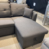Navaeh Storage & Sleeper SECTIONAL Gray 82w53d34.5h