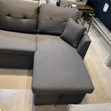 Navaeh Storage & Sleeper SECTIONAL Gray 82w53d34.5h