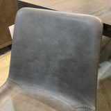 Arhaus Gage Faux Leather DINING CHAIRS Carbon 20w22.5d31h