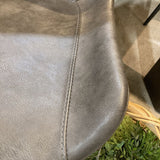 Arhaus Gage Faux Leather DINING CHAIRS Carbon 20w22.5d31h