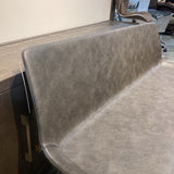 Arhaus Gage Faux Leather Dining Bench BENCH Carbon 59.5w22.5d32h